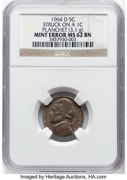 1964-D 5c MS thumbnail 5