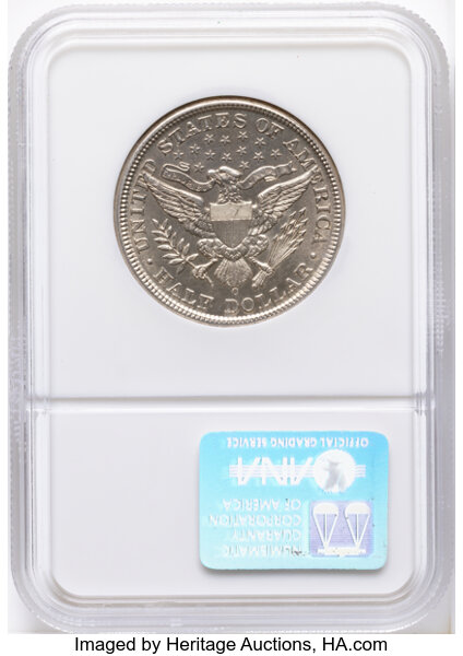 Barber Half Dollar 50c 1892-1915 [Type] AU53 thumbnail 8