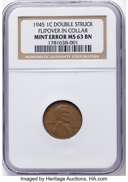 Image for 1945 1c Doubled Die Obverse, FS-101 MS BN