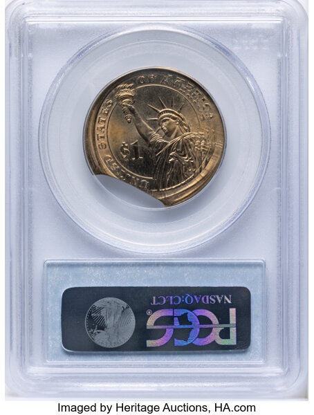 (2007) $1  John Adams, Missing Edge Lettering MS thumbnail 10