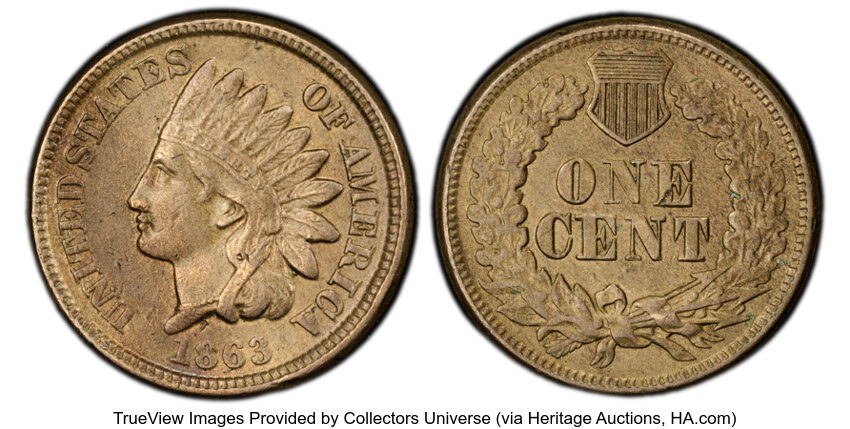 1863 1c Misplaced Date, FS-302, S-20 MS thumbnail 5