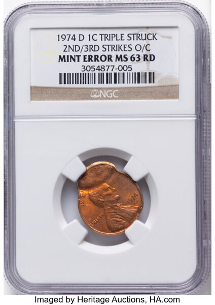 1974-D 1c MS RD thumbnail 3