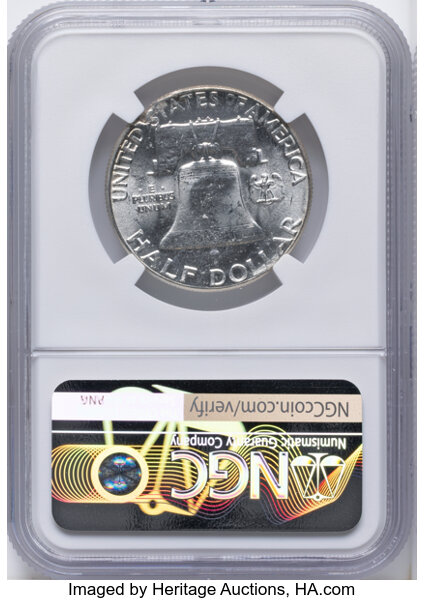 Franklin Half Dollar 50c 1948-1963 [Type] MS64 thumbnail 4