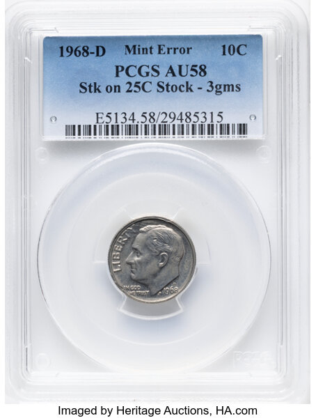 1968-D 10c MS thumbnail 2