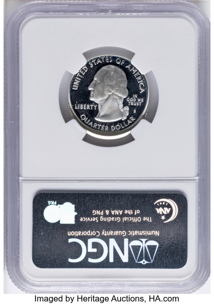 2007-S 25c Wyoming, Silver PR DCAM thumbnail 5