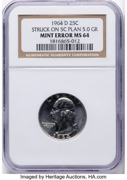 1964-D 25c MS thumbnail 4