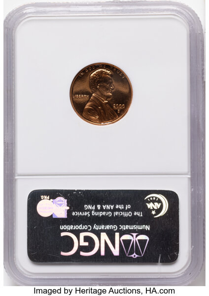 Lincoln Cent 1c Memorial Reverse, Zinc, 1983-2008 PR RD [Type] OGP thumbnail 16