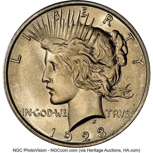 1925 $1  Tiara Die Gouge, VAM-1A2 MS thumbnail 3