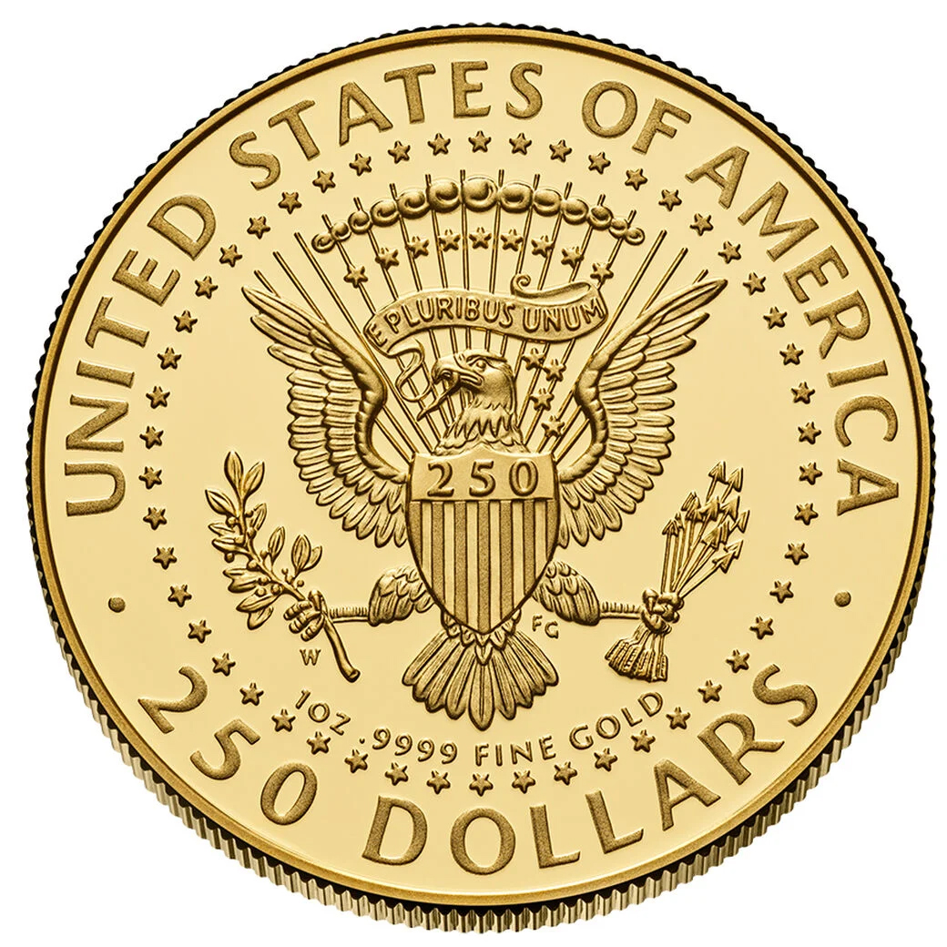1776~2026-W G$250 1oz Gold, President Donald J. Trump PR DCAM thumbnail 2