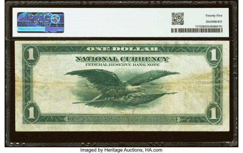 1918 $1  Philadelphia (Fr. 717) thumbnail 10
