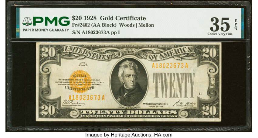 1928 $20  (Fr. 2402) thumbnail 6