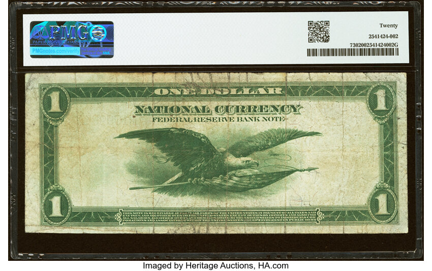 1918 $1  St. Louis (Fr. 730) thumbnail 7