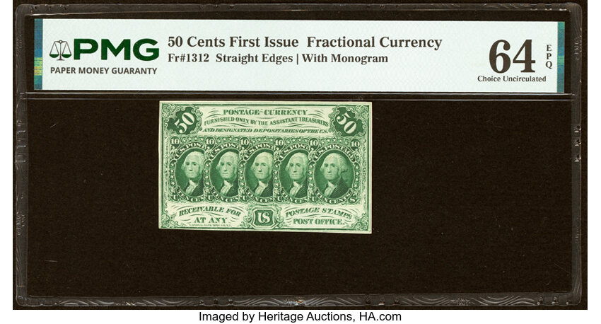  50c Five Stamps Obverse (Fr. 1312) thumbnail 5