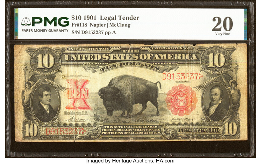 1901 $10  (Fr. 118) thumbnail 3