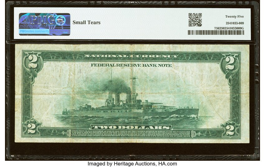 1918 $2  Philadelphia (Fr. 756) thumbnail 4