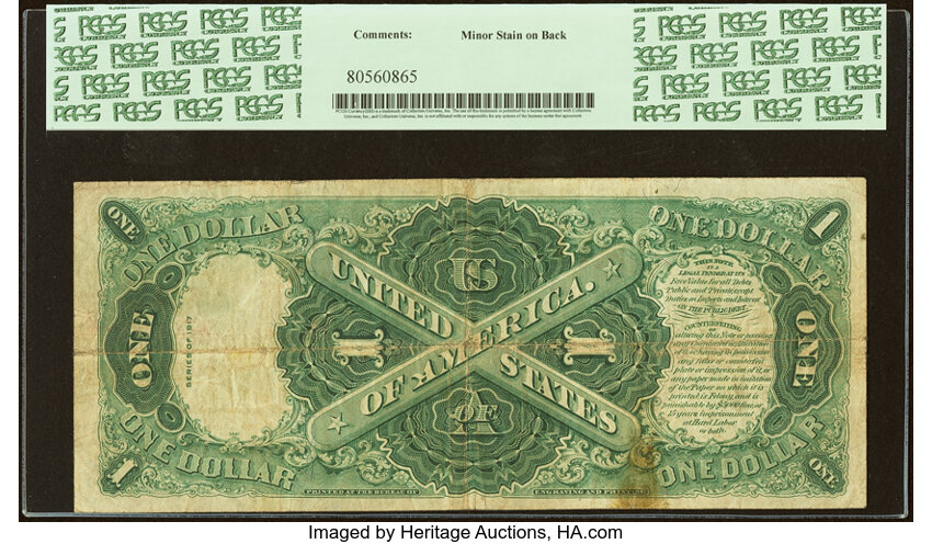 1917 $1  Mule, Star Replacement (Fr. 38m*) thumbnail 6