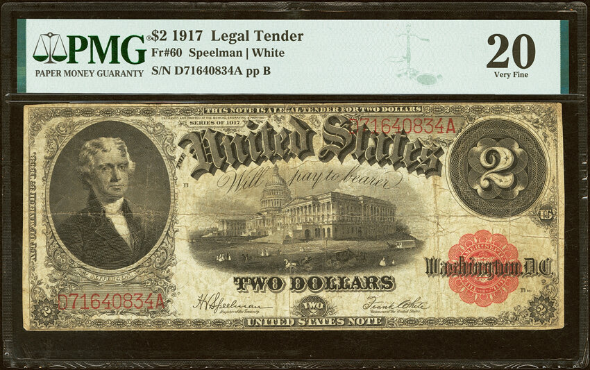 1917 $2  Mule (Fr. 60m) thumbnail 3