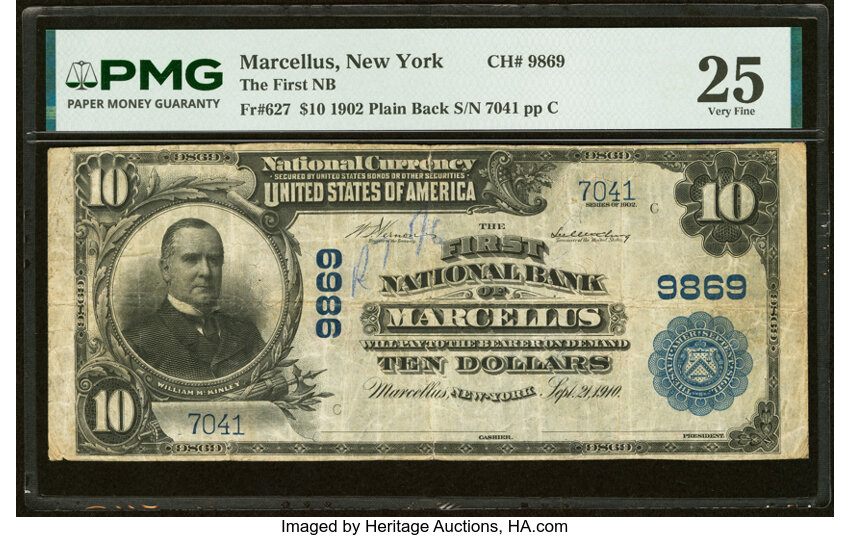 1902 $10  3rd Charter Period, 3rd Issue, Plain Back (Fr. 627) thumbnail 17