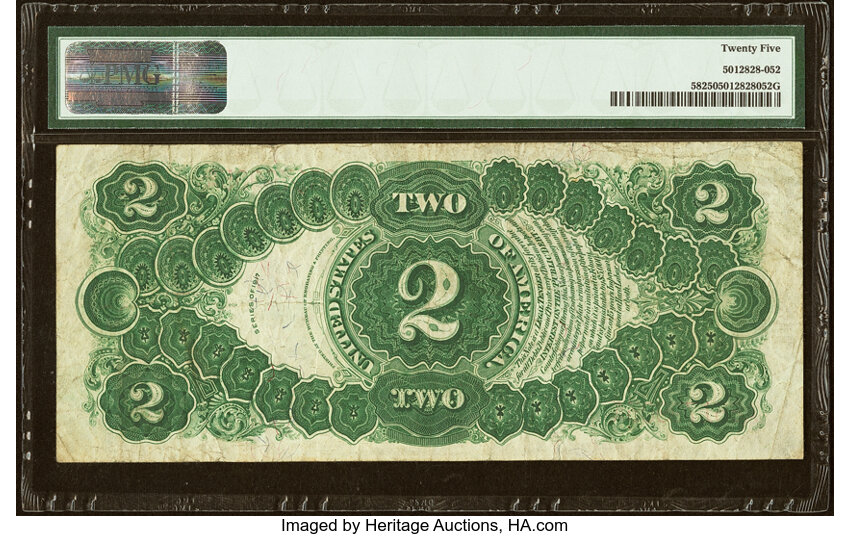 1917 $2  Mule (Fr. 58m) thumbnail 17