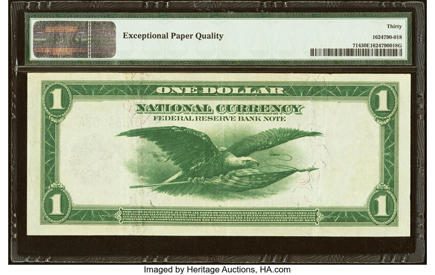 1918 $1  Philadelphia (Fr. 714) thumbnail 6