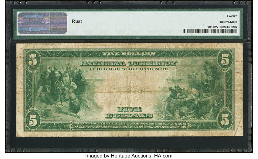 1915 $5  Chicago (Fr. 793) thumbnail 4