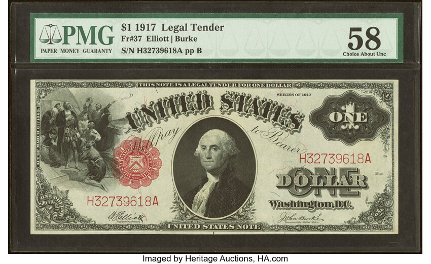 1917 $1  (Fr. 37) thumbnail 4