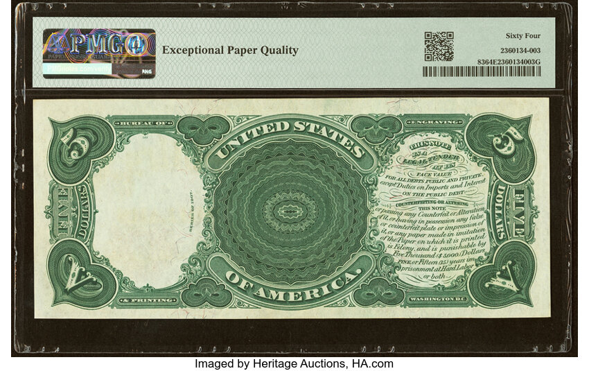 1907 $5  (Fr. 83) thumbnail 13