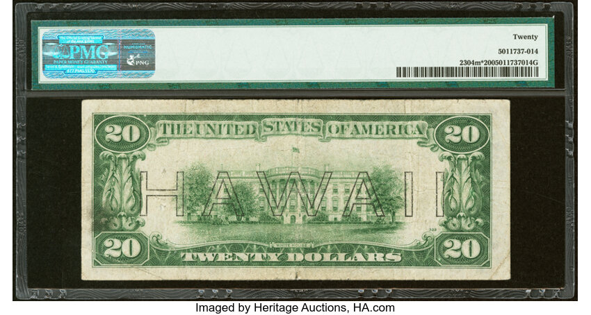 1934 $20  Hawaiian, Star Replacement (Fr. 2304*) thumbnail 6