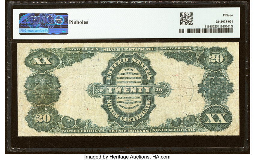 1891 $20  (Fr. 319) thumbnail 5