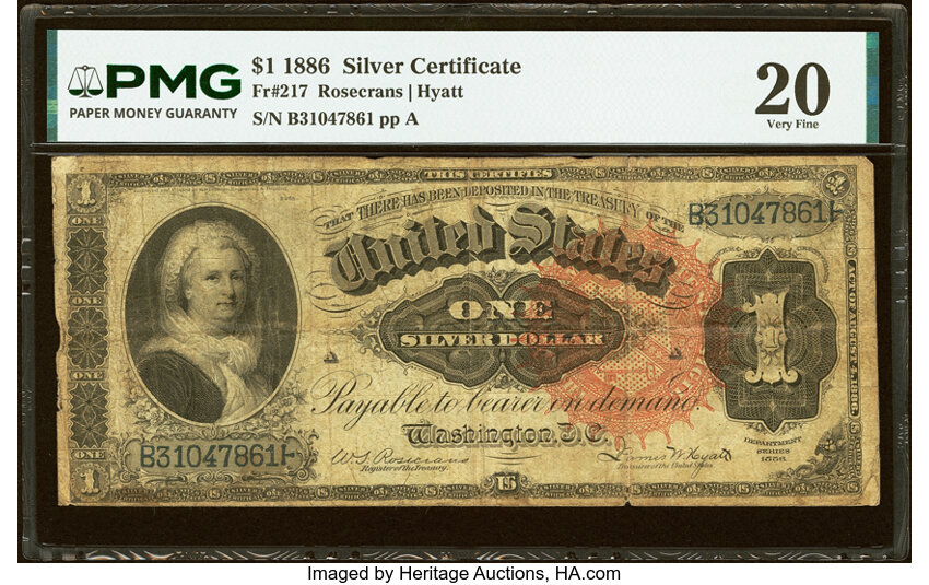 1886 $1  (Fr. 217) thumbnail 3