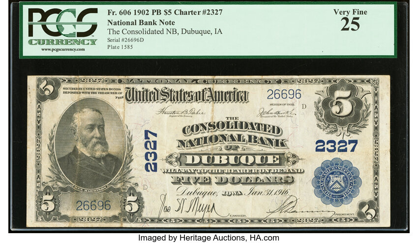 1902 $5  3rd Charter Period, 3rd Issue, Plain Back (Fr. 606) thumbnail 20