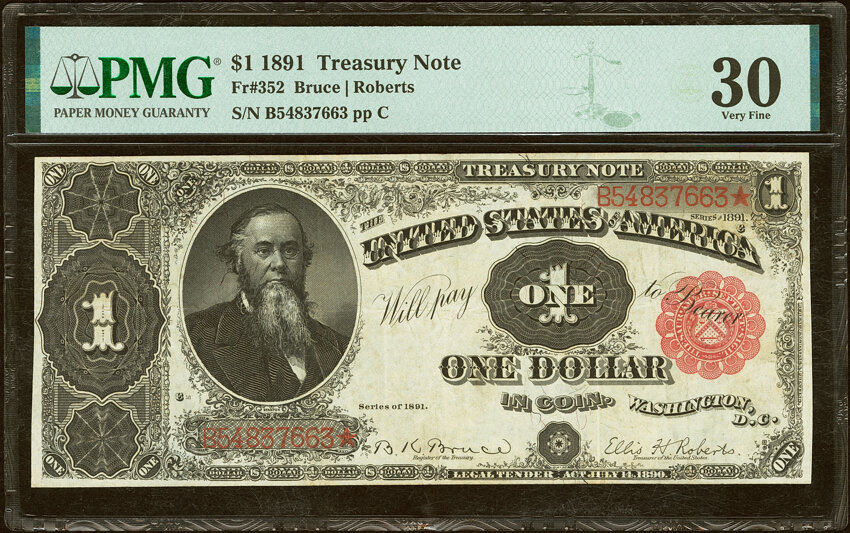 1891 $1  (Fr. 352) thumbnail 3