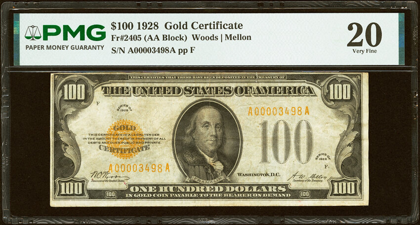 1928 $100  (Fr. 2405) thumbnail 7