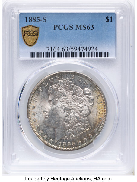 1885-S $1 MS63 thumbnail 2