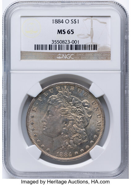 1884-O $1  Die Break Right Stars, VAM-19B VF30 thumbnail 24