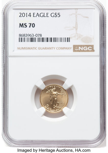 2014 $5  Gold Eagle MS thumbnail 14