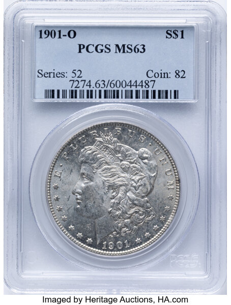 1901-O $1  Bar in Mintmark, VAM-13 MS thumbnail 2