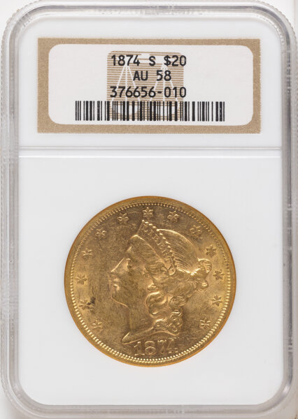 1874-S $20  MS PL thumbnail 4