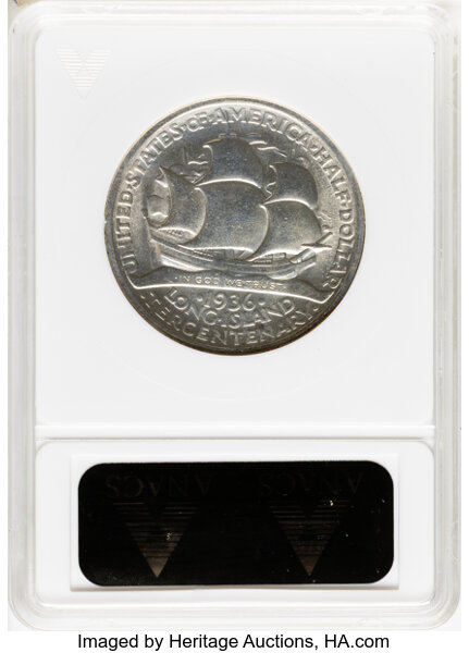 1936 50c Long Island MS62 thumbnail 2