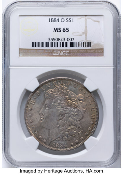 1884-O $1  Die Break Right Stars, VAM-19B VF30 thumbnail 22