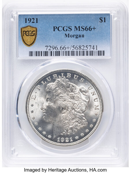 1921 $1  Morgan MS68 thumbnail 4