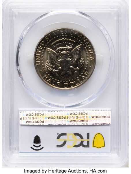1972 50c Doubled Die Obverse, FS-101 MS thumbnail 2