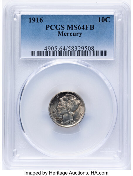 1916 10c Mercury MS FB thumbnail 4