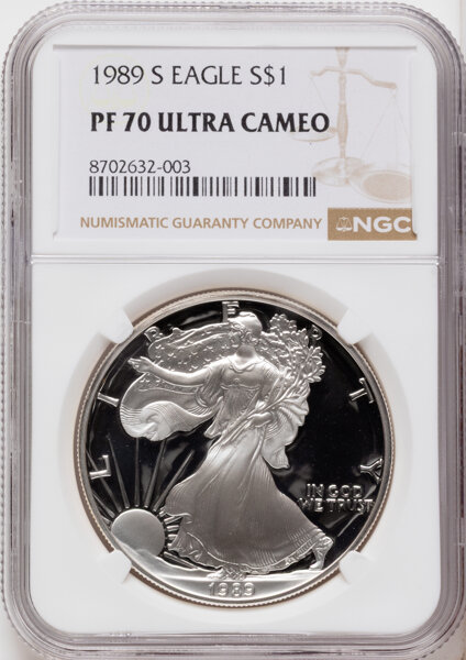 1989-S $1  Silver Eagle PR DCAM thumbnail 7
