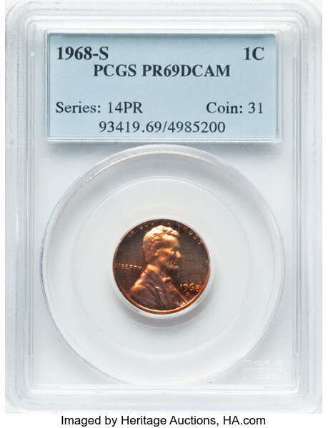 1968-S 1c PR RD DCAM thumbnail 2
