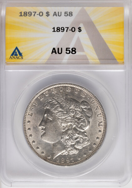 1897-O $1  Reverse Die Breaks, VAM-6A MS thumbnail 2