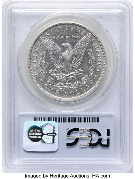 1886-O $1 AU53 CAC thumbnail 2
