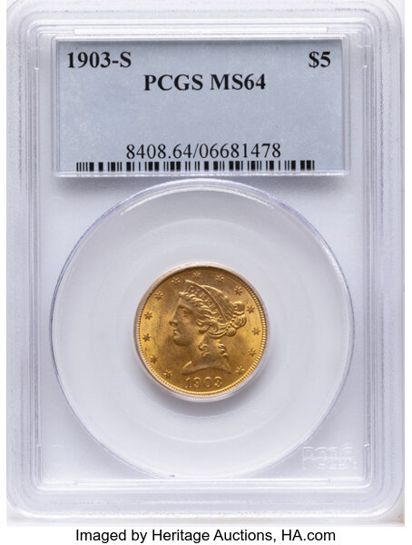 1903-S $5  MS thumbnail 3