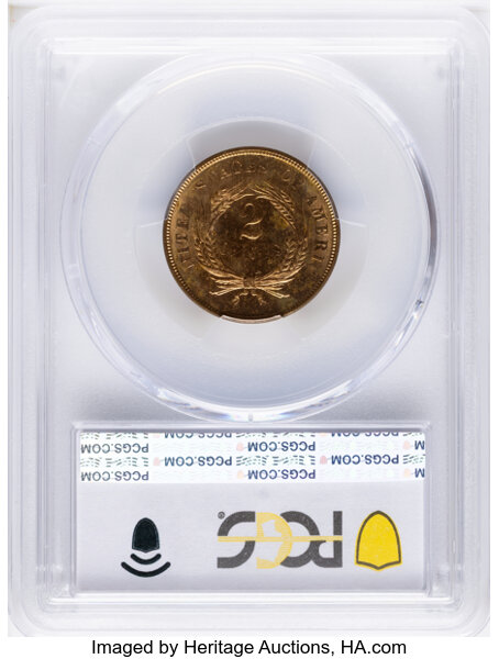 2-Cent Piece 2c 1864-1872 MS RD [Type] MS64 RD CAC thumbnail 4