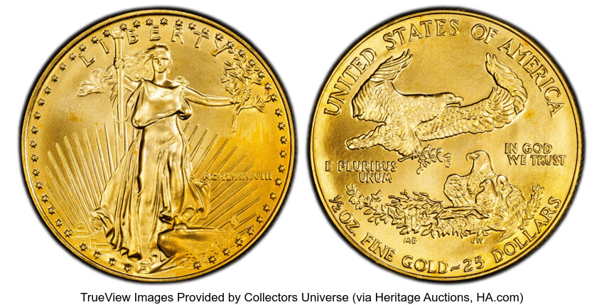 Image for American Gold Eagle (AGE) G$25  1/2 Ounce, 1986- [Type] MS68